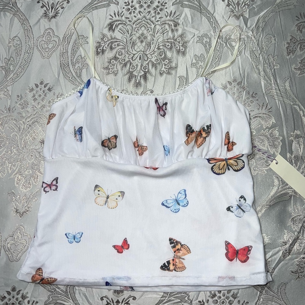 Butterfly spaghetti strap